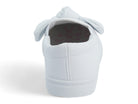 Girls' White Bow Slip On Sneaker