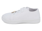 Girls' White Flower & Bee Sneaker