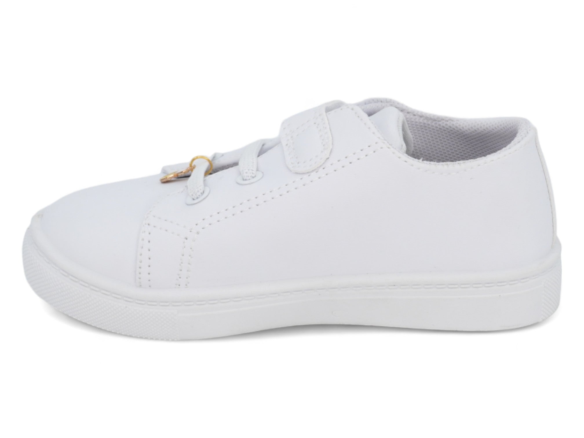 Girls' White Flower & Bee Sneaker
