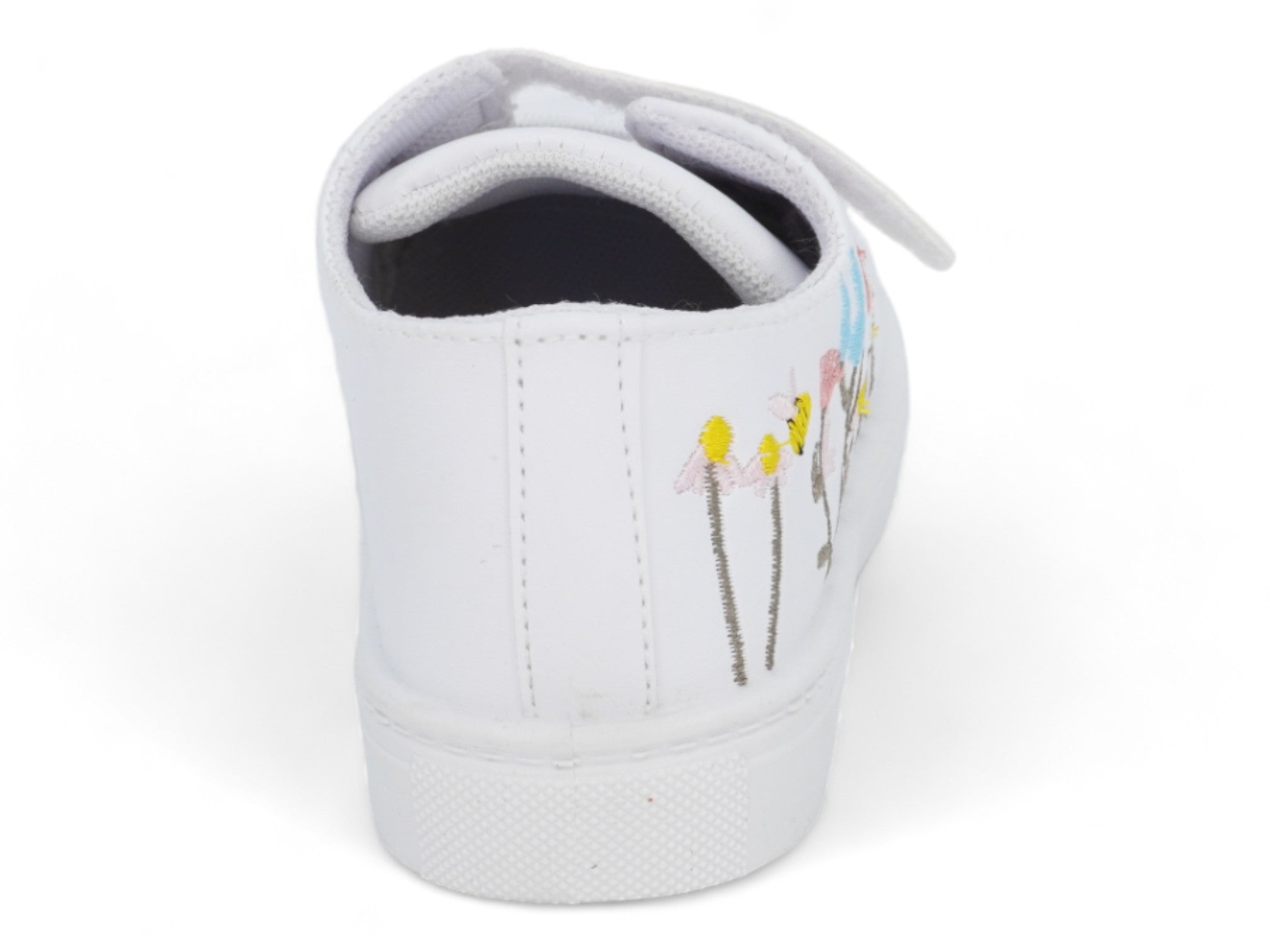 Girls' White Flower & Bee Sneaker