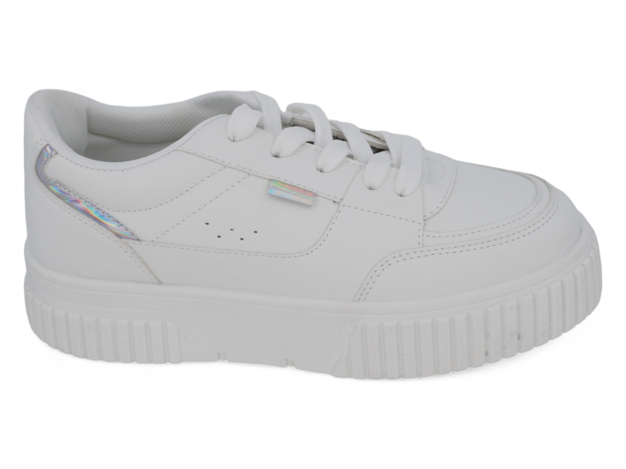 Girls White Platform Sneaker
