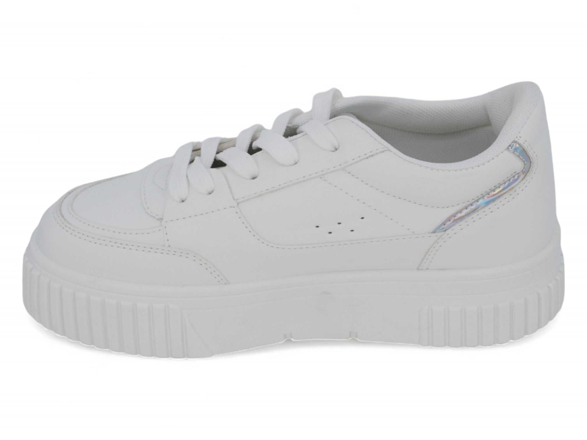 Girls White Platform Sneaker