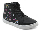 Girls Rainbow & Stars High Top Sneaker
