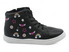Girls Rainbow & Stars High Top Sneaker