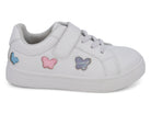 Girls White Butterfly Sneaker