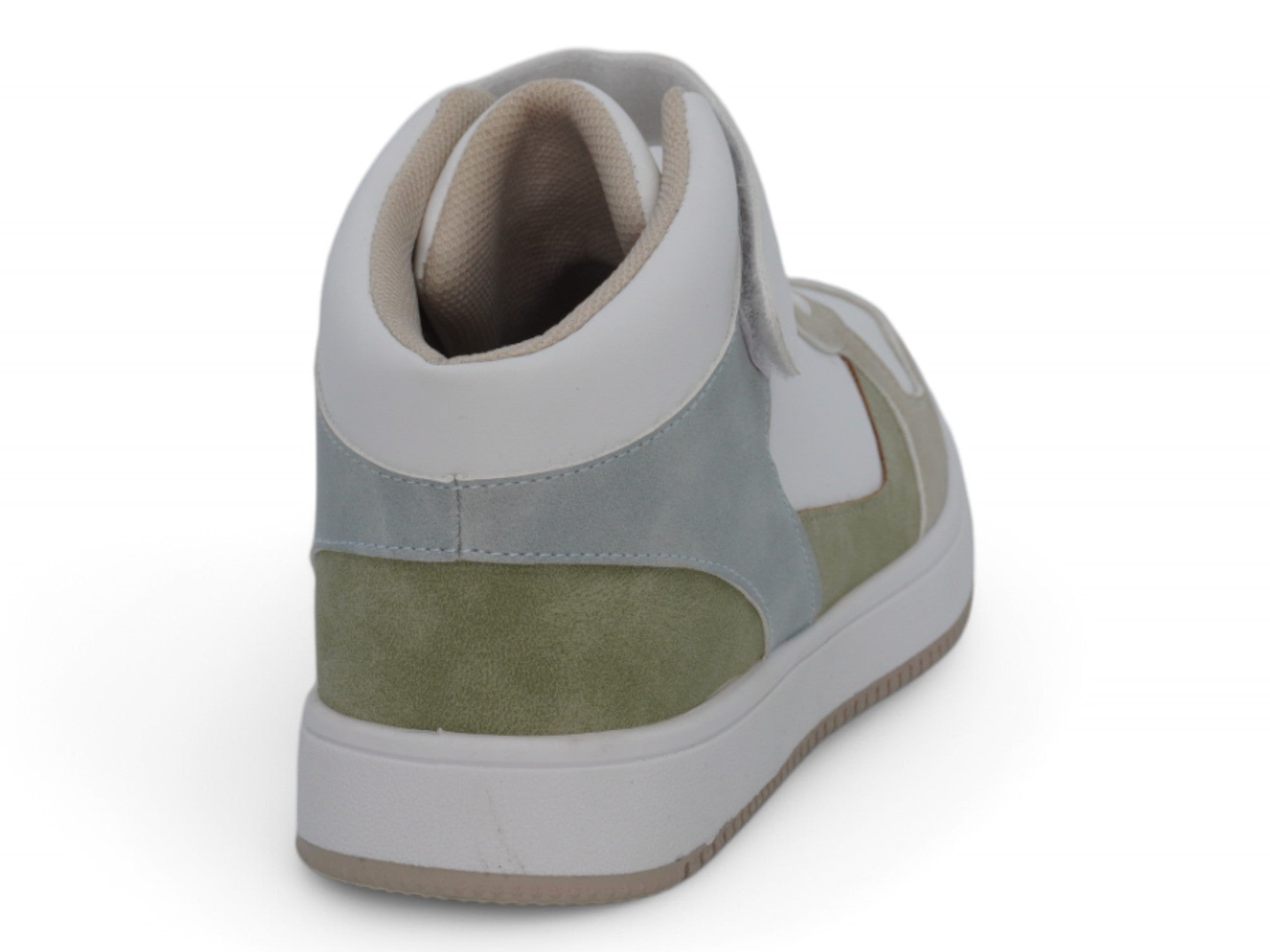 Girls Gray & Blue High Top Sneaker