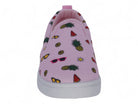 Girls Pink Summer Print Slip On