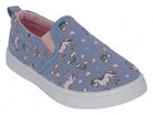 Girls' Blue Unicorn Slip On