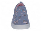 Girls' Blue Unicorn Slip On