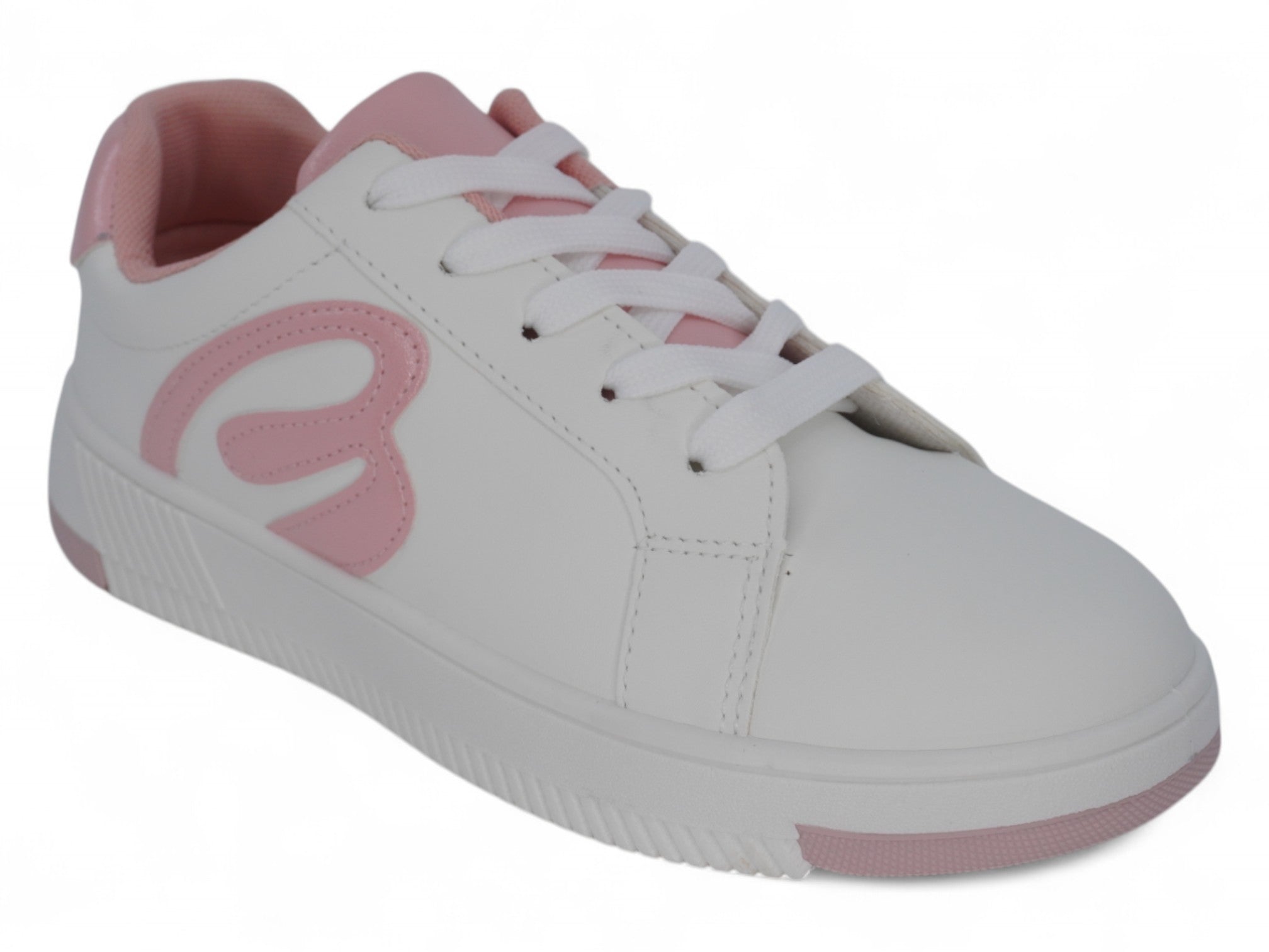 Girls' Pink B Low Top Sneaker