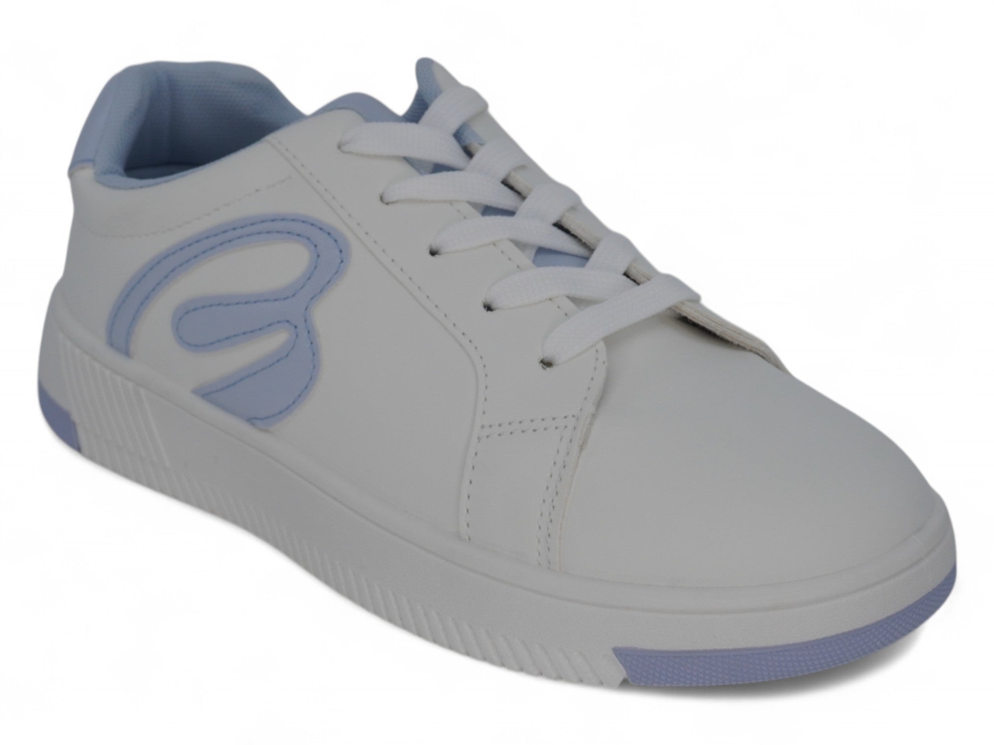 Girls'  Blue B Low Top Court Sneaker