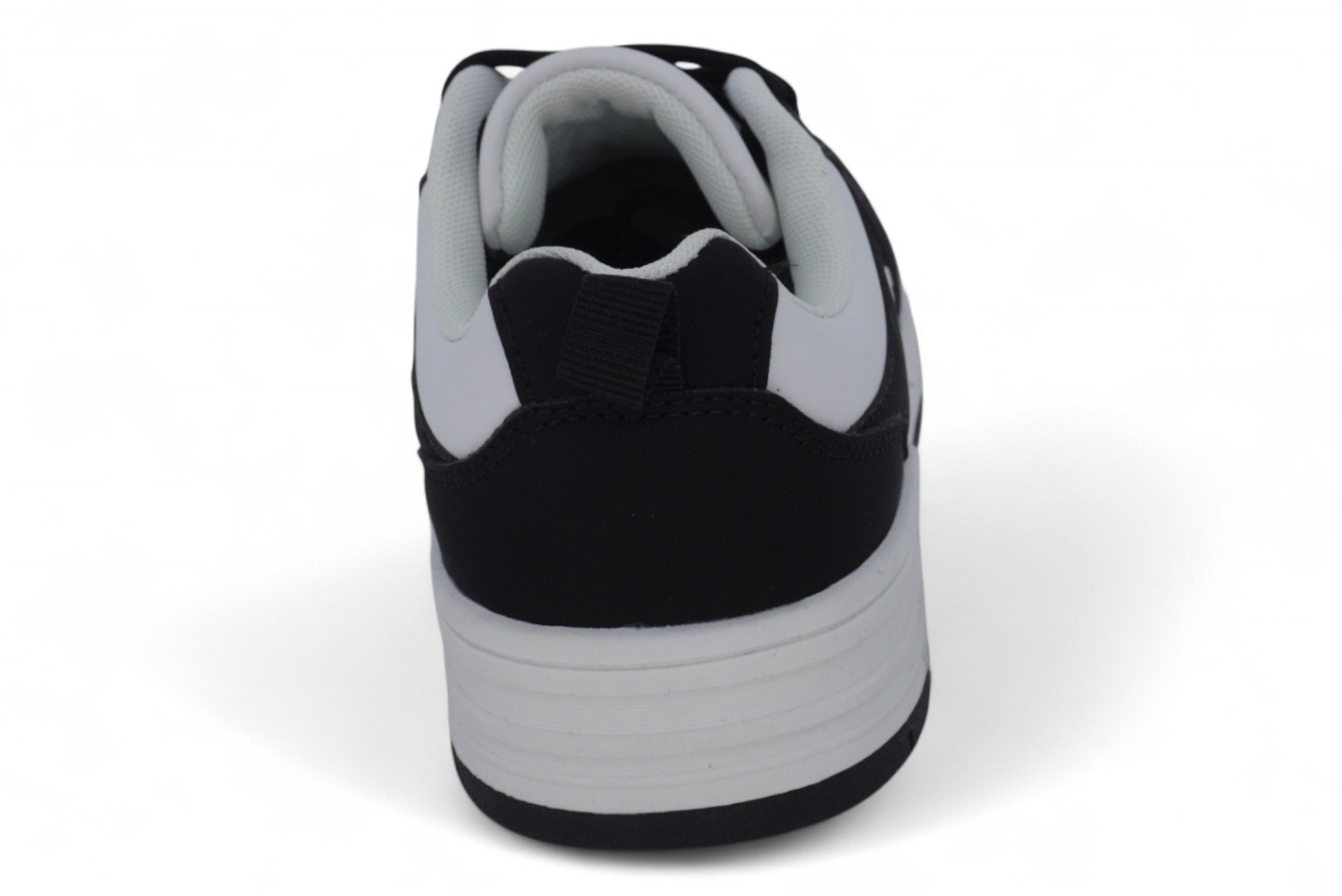 Girls' Black & White Court Sneaker