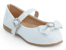 Toddler White Patent Nina Flat