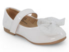 Toddler White Patent Nathalie Flat