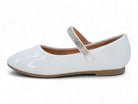 Toddler White Patent Milena Flat