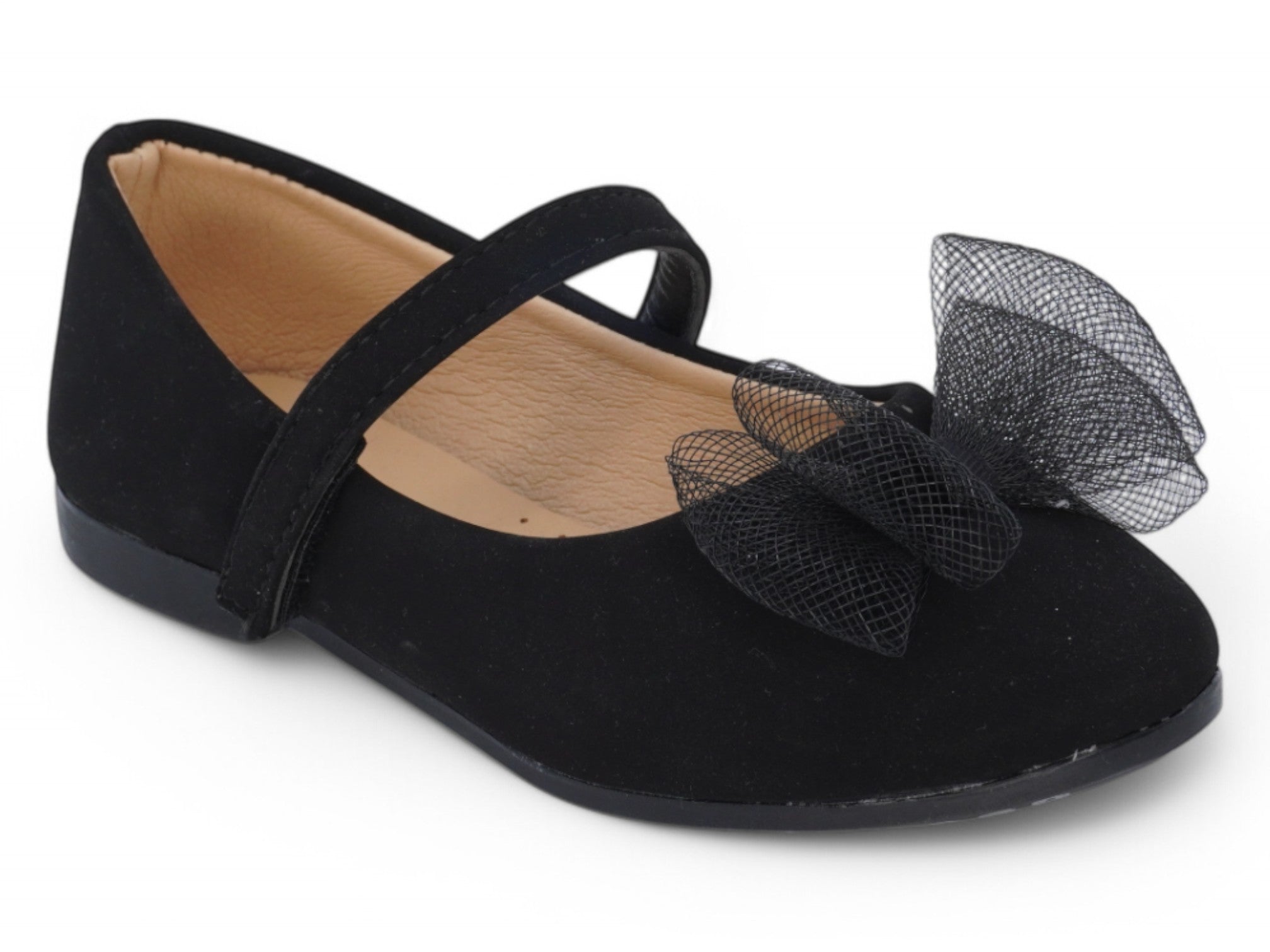 Toddler Black Lia Flat