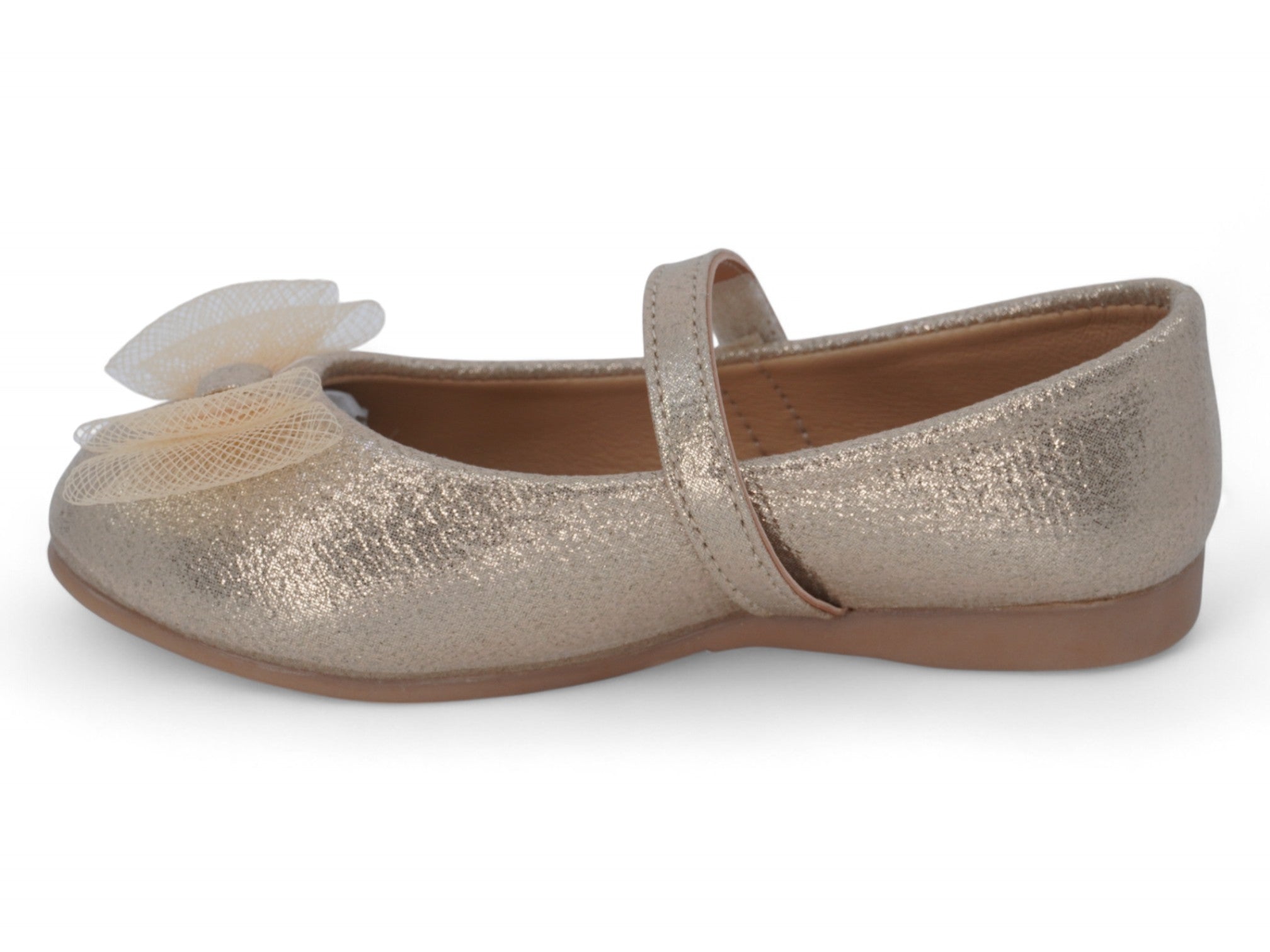 Toddler Gold Lia Flat