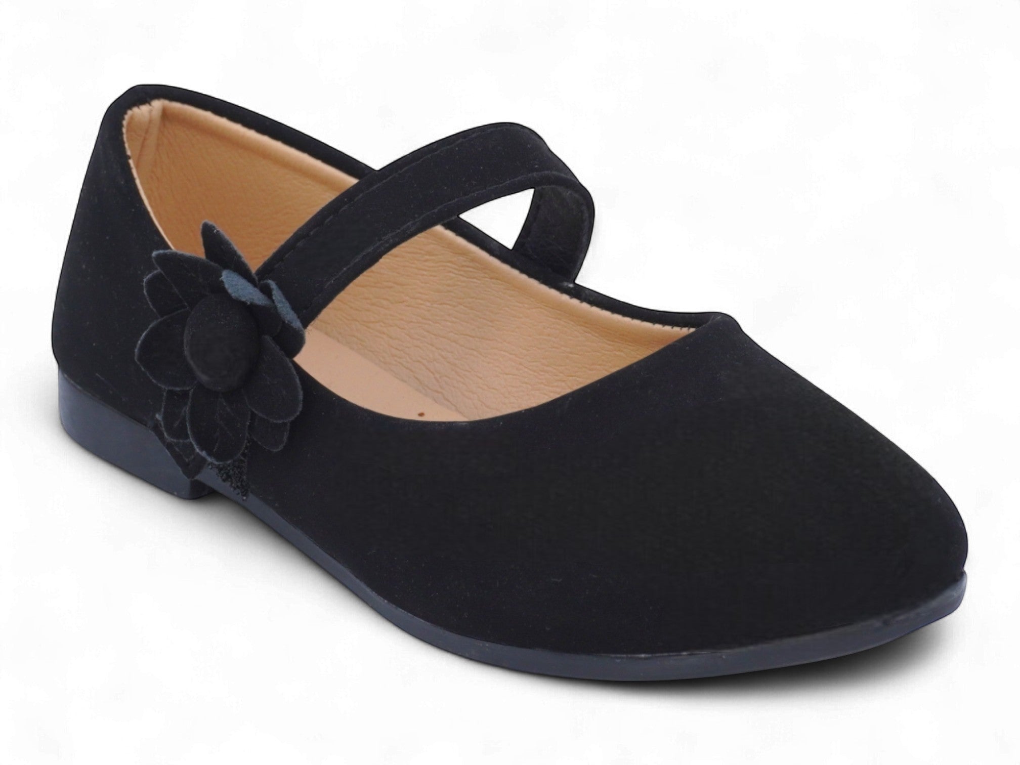 Girls' Black Aya Flat