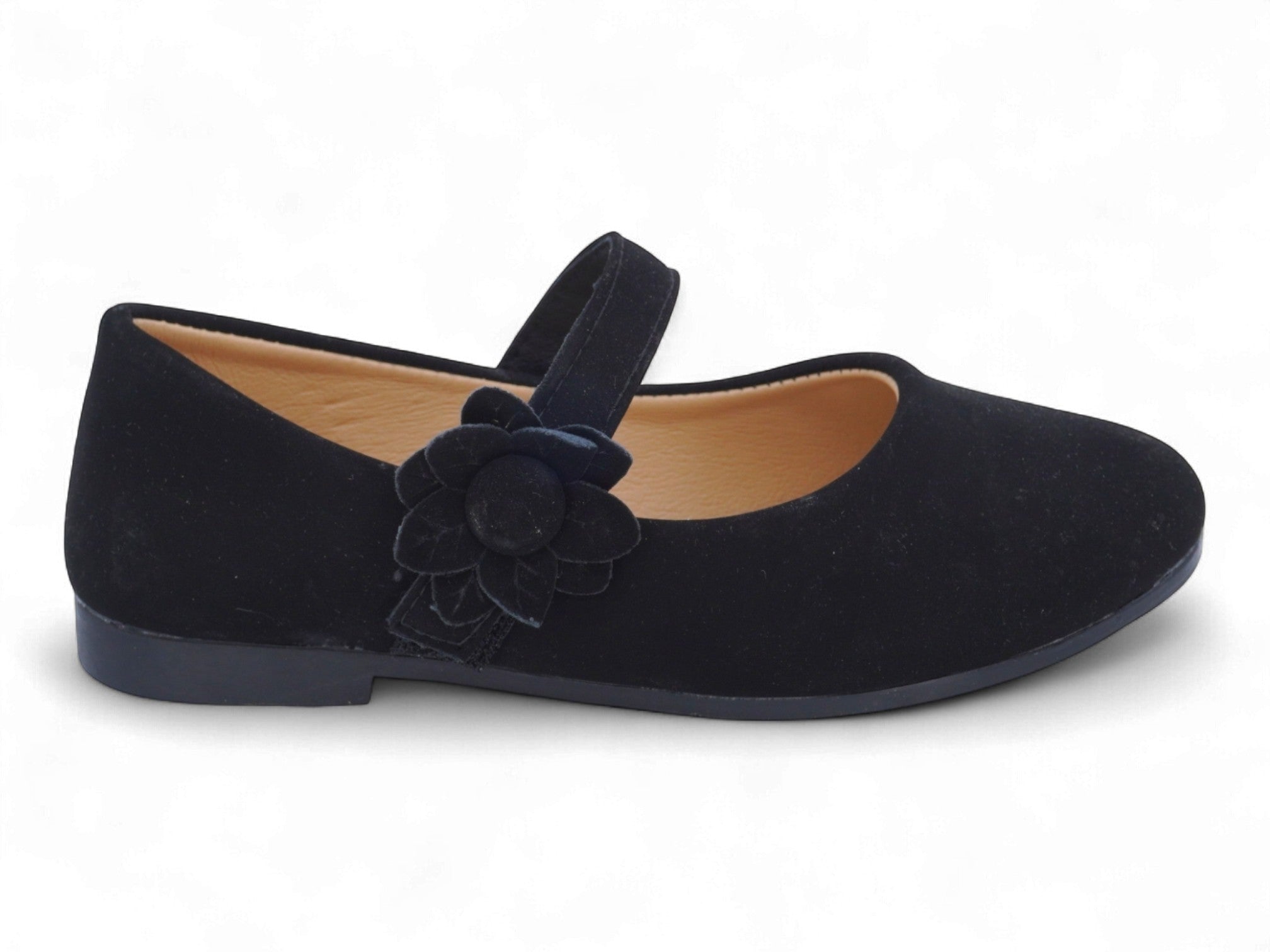 Girls' Black Aya Flat