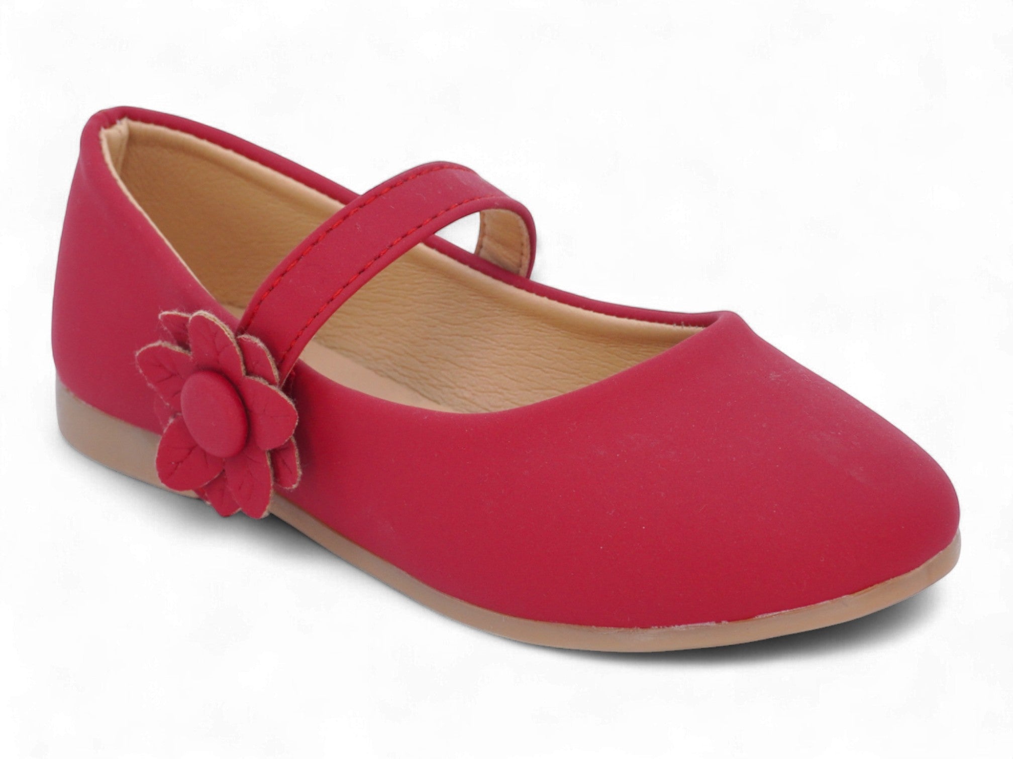 Girls' Red Aya Flat