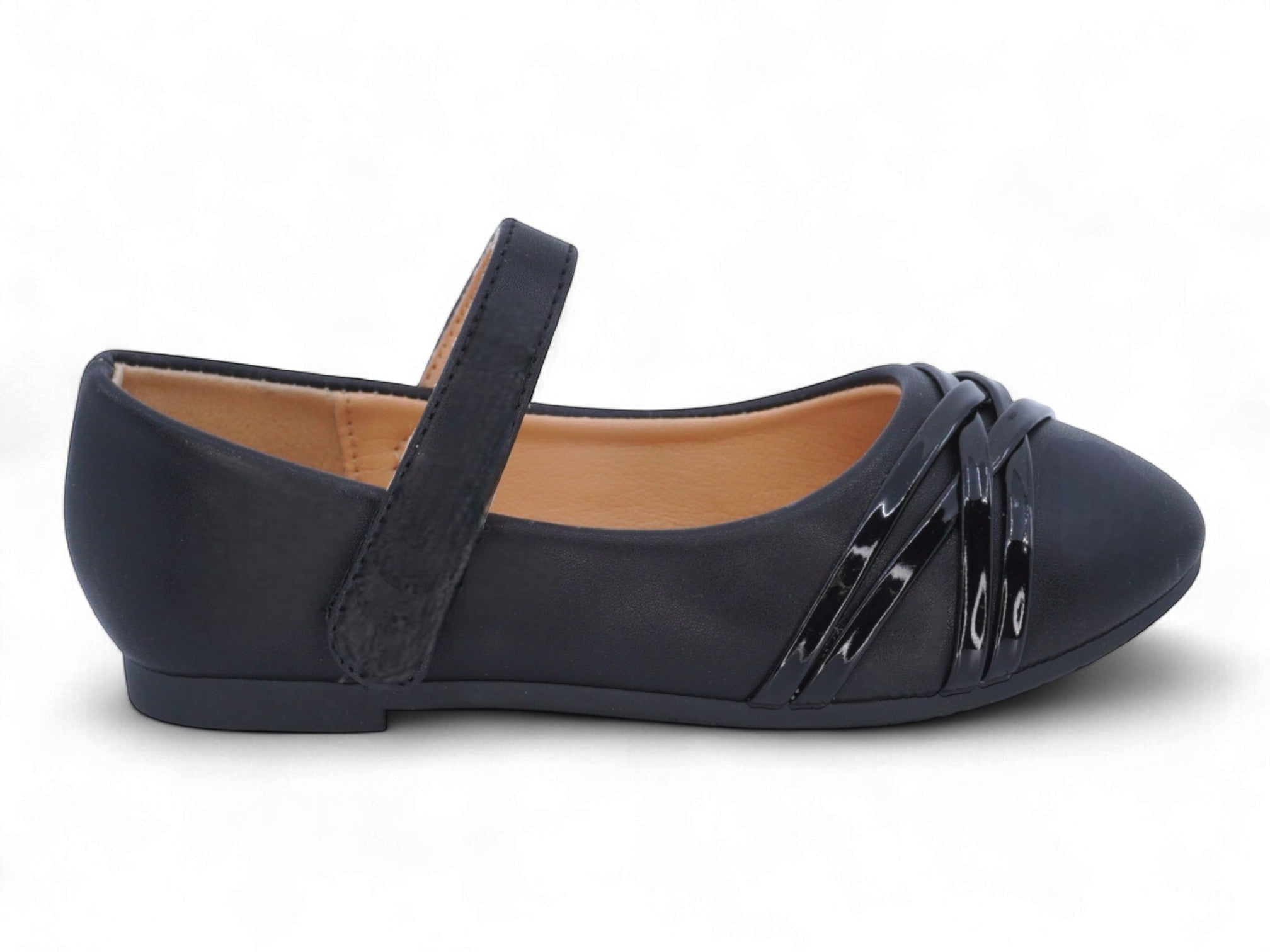 Girls' Black Adina Flat