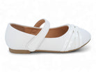 Girls' White Adina Flat