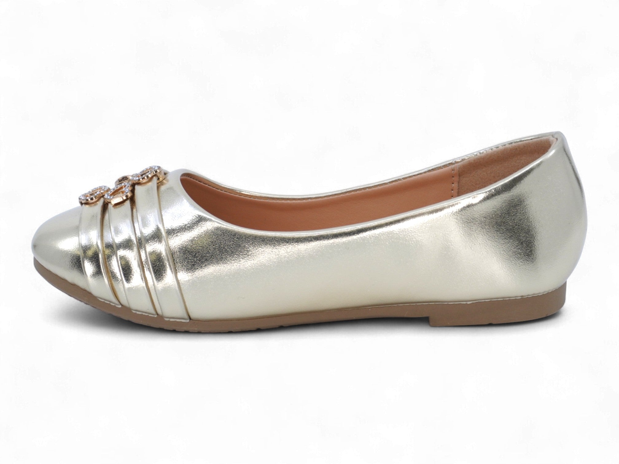 Girls' Gold Ember Flat