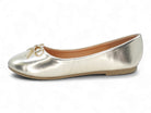 Girls' Gold Kim Flat