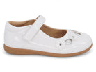 Girls' White Patent Fernanda Flat