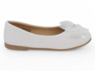 Girls White Patent Nathalie Flat