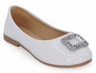 Girls' White Nora Flat