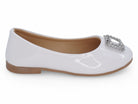 Girls' White Nora Flat