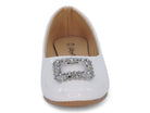 Girls' White Nora Flat