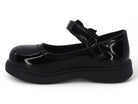 Toddler Black Patent Angelique Flat