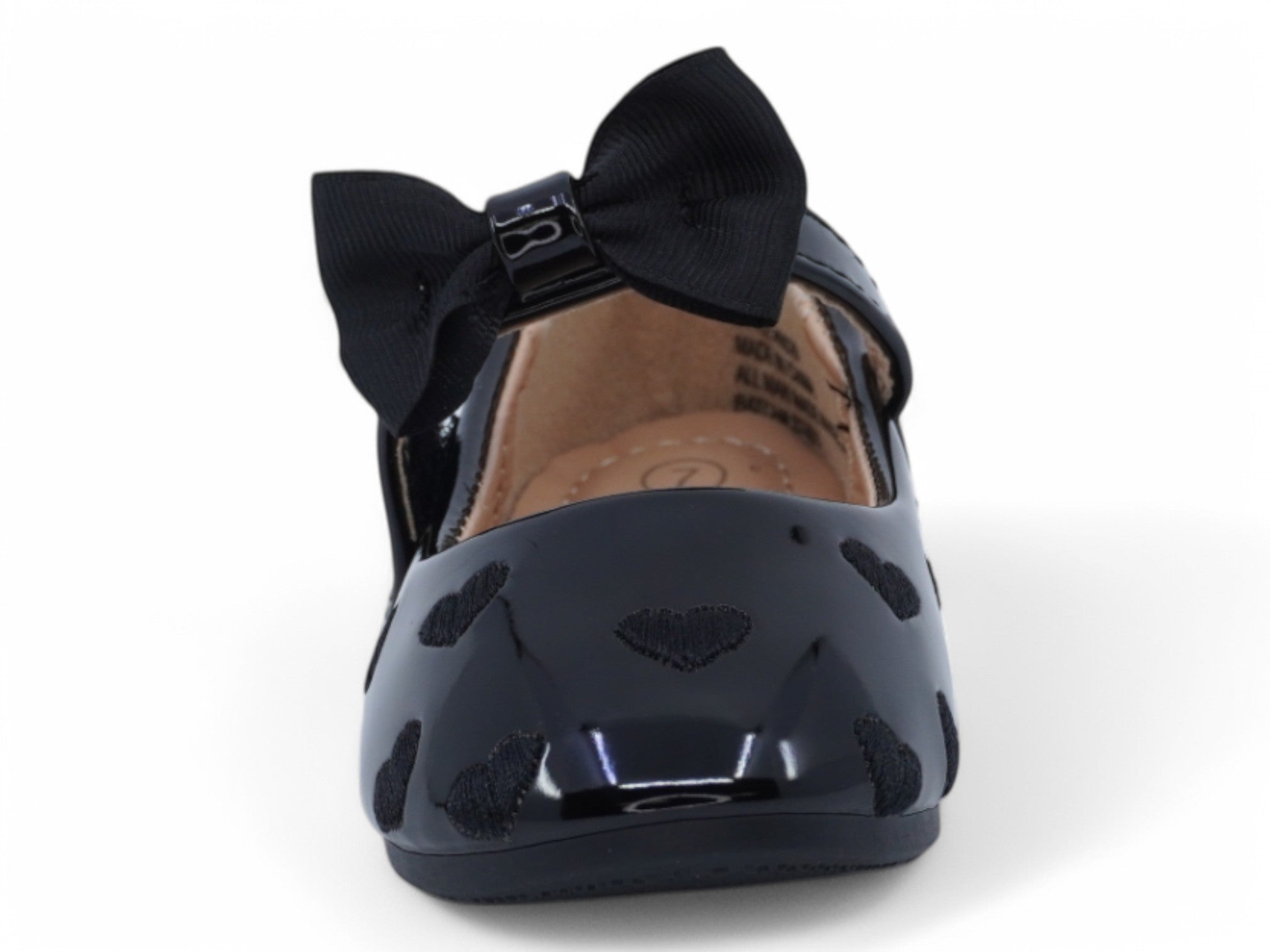 Toddler Black Patent Jimena Flat