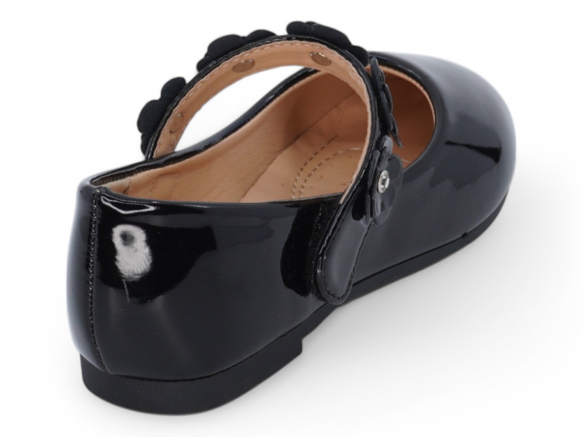 Toddler Black Gia Flat