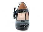 Girls Black Patent Karol Heel