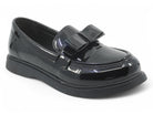 Girls Black Patent Roxy Flat