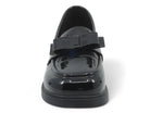 Girls Black Patent Roxy Flat