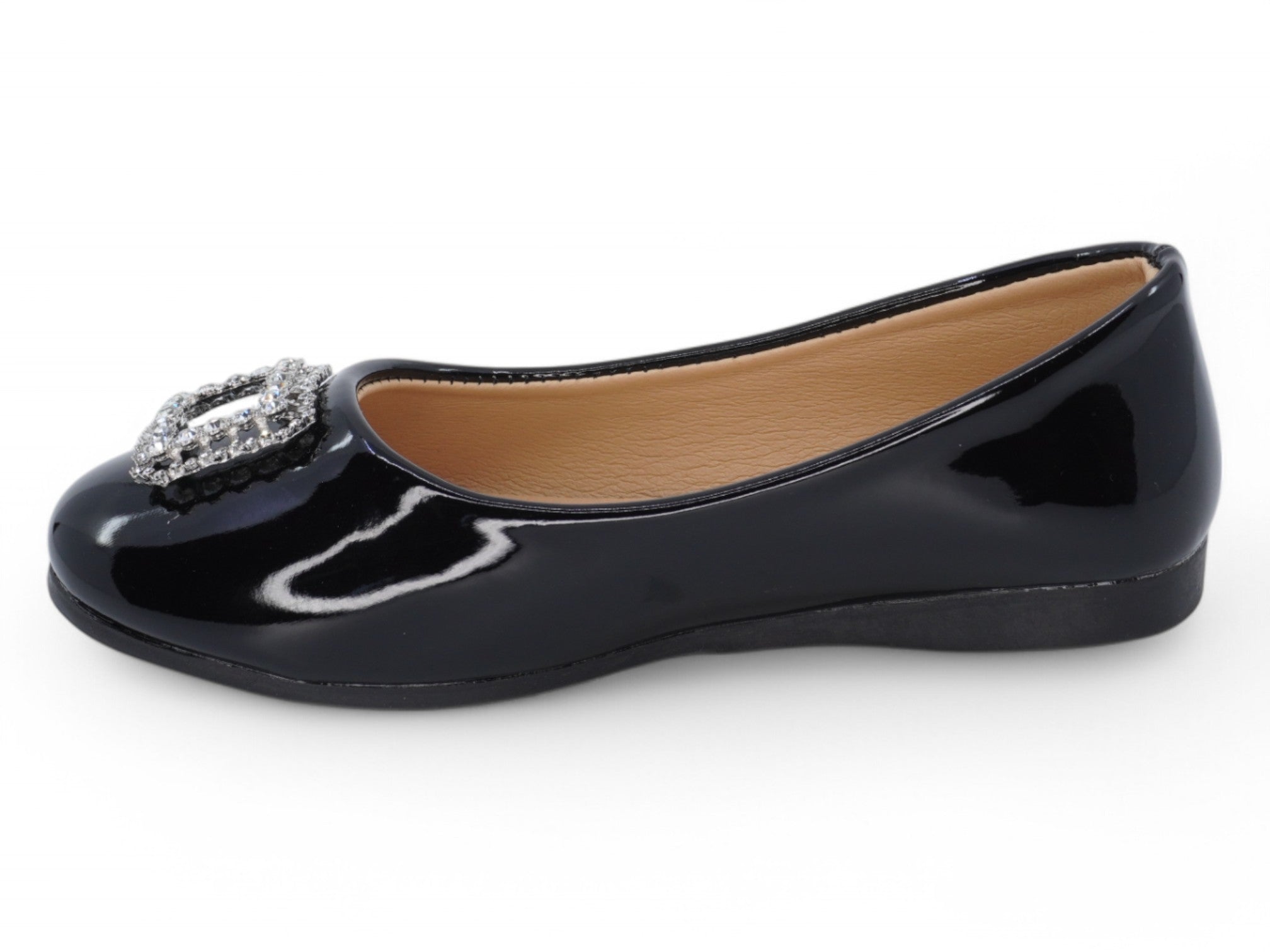 Girls' Black Nora Flat
