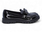 Girls Black Patent Aura Loafer