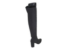 Women's Black Soft Faux Suede Over the Knee Boot
