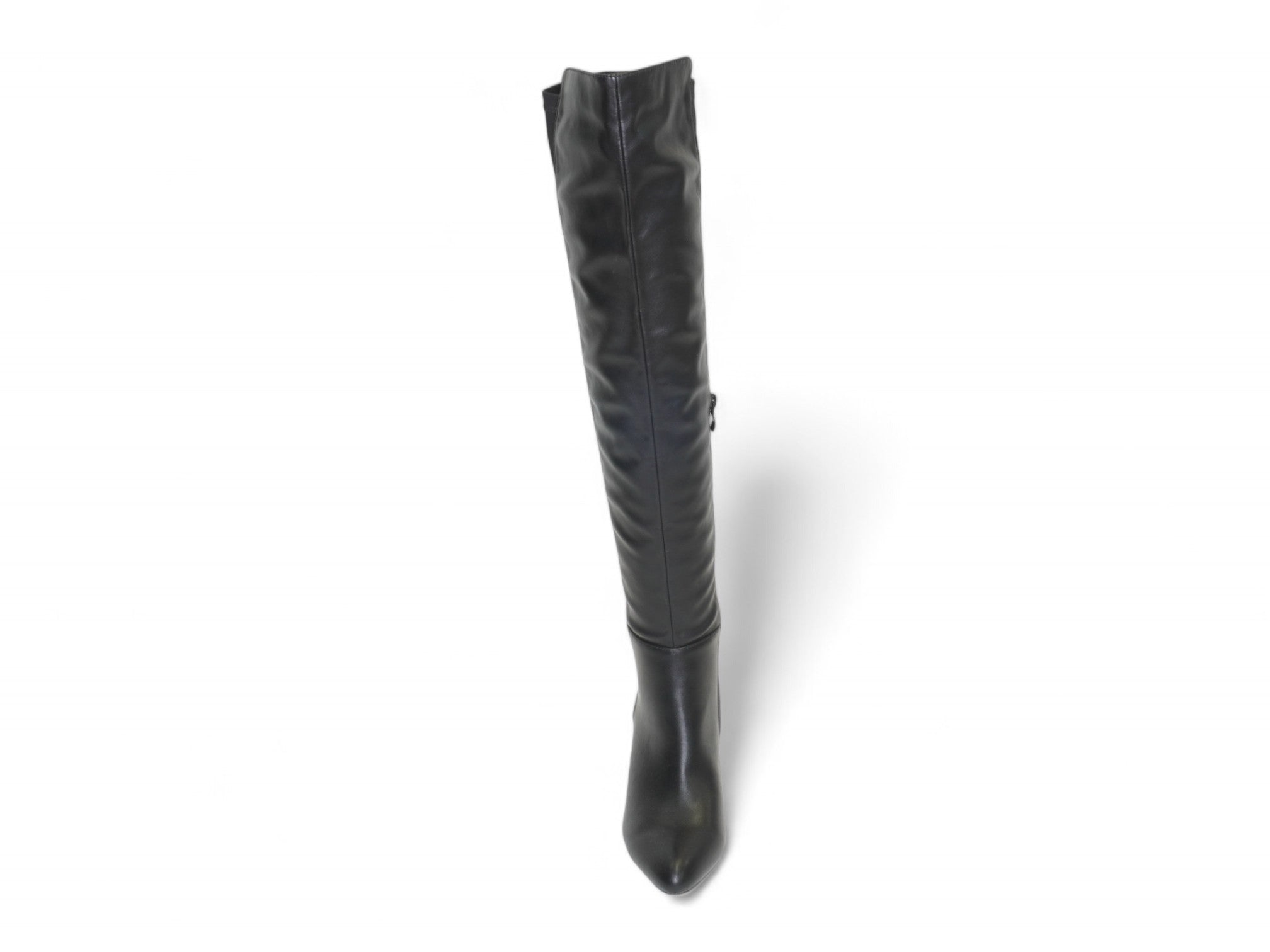 Women's Black Faux Suede Over the Knee Boot