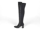 Women's Black Faux Suede Over the Knee Boot