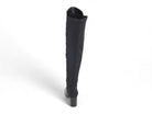 Women's Black Faux Suede Over the Knee Boot