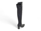 Women's Black Faux Suede Over the Knee Boot