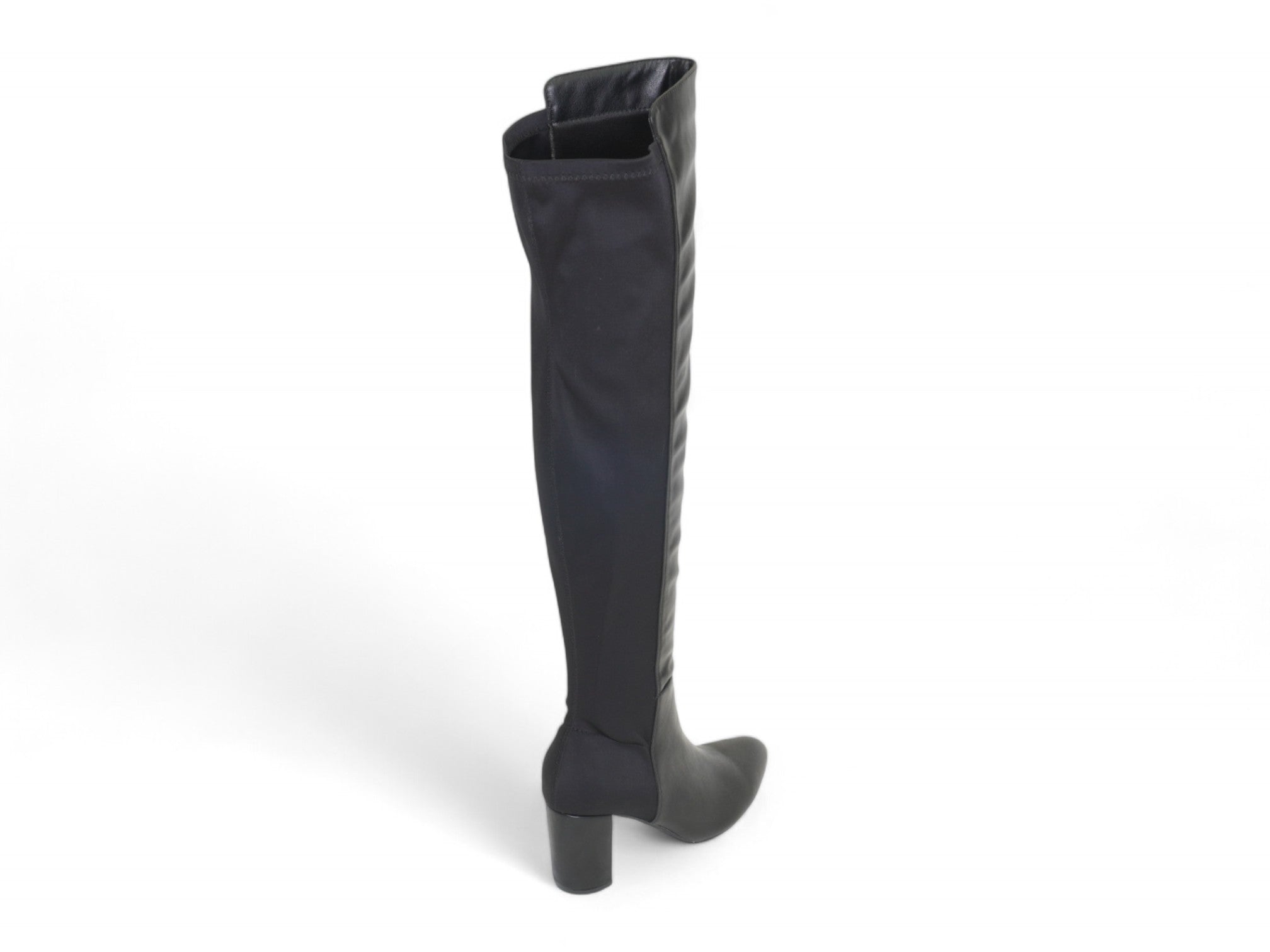 Women's Black Faux Suede Over the Knee Boot