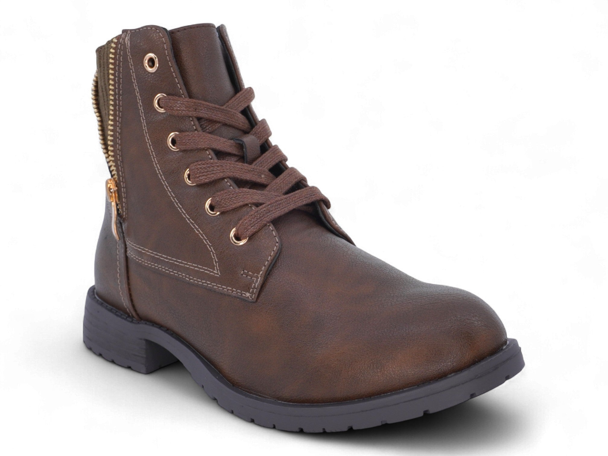 Women's Tan Madelyn Combat Bootie