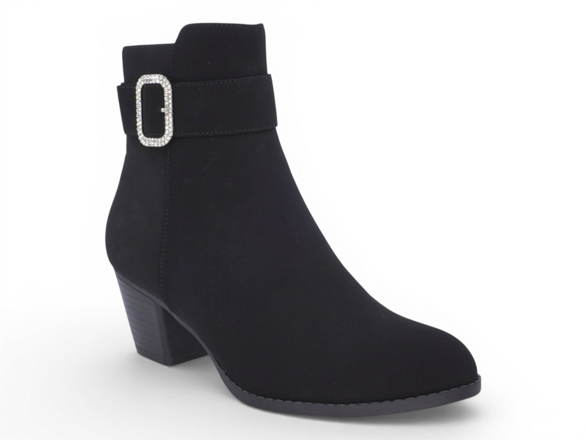 Women`s Black Monique Dress Bootie  Fabco Shoes