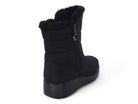 Women's Black Nylon Wide Width Bootie